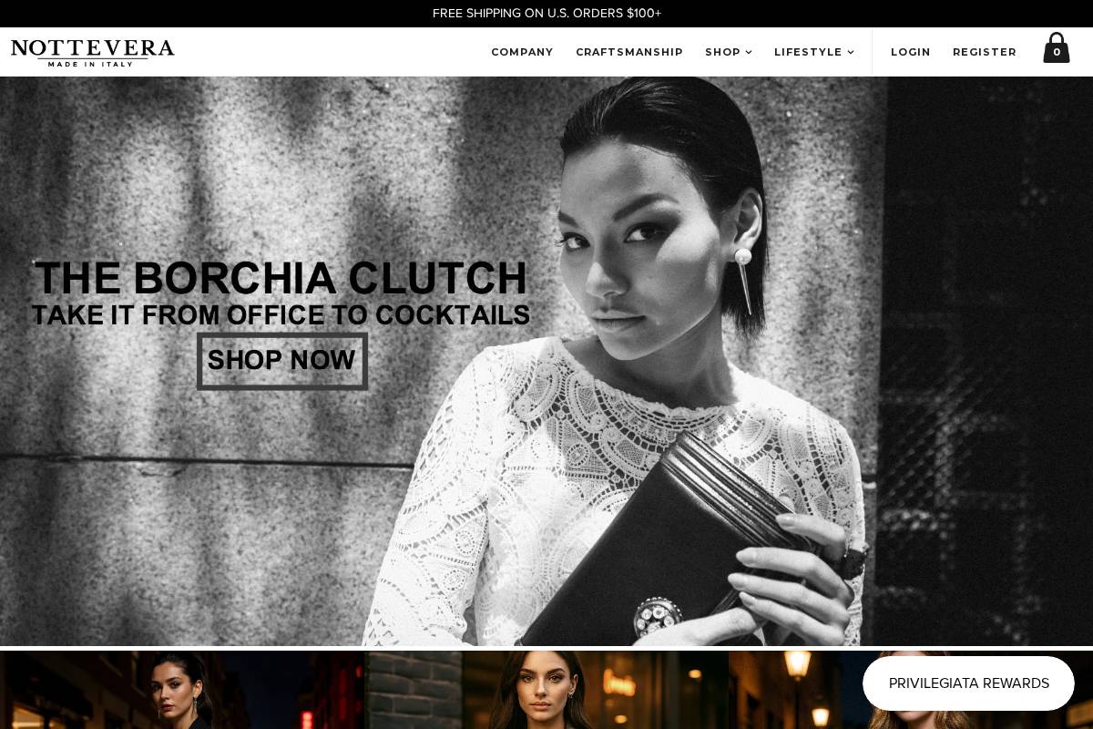 nottevera.com homepage screenshot