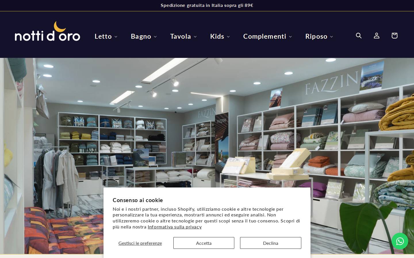 nottidoro.it homepage screenshot