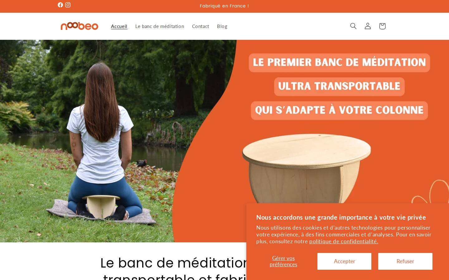 noubeo.com homepage screenshot