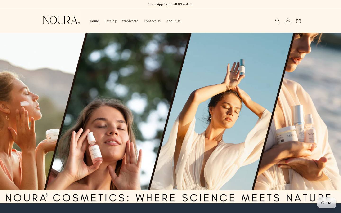 nouracares.com homepage screenshot