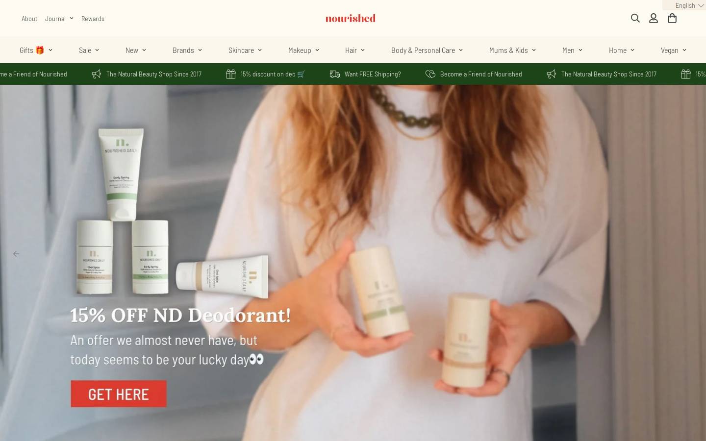 nourishednederland.com homepage screenshot