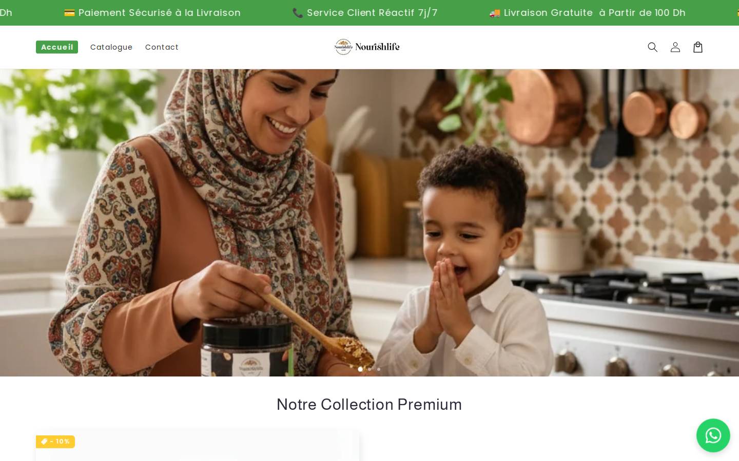 nourishlifeandco.com homepage screenshot