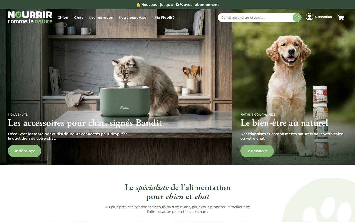 nourrircommelanature.com homepage screenshot