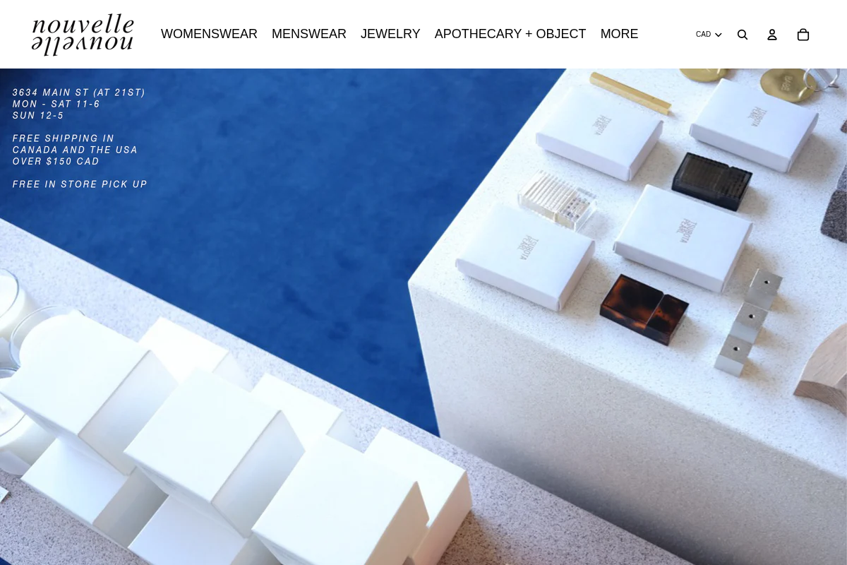 nouvellenouvelle.com homepage screenshot