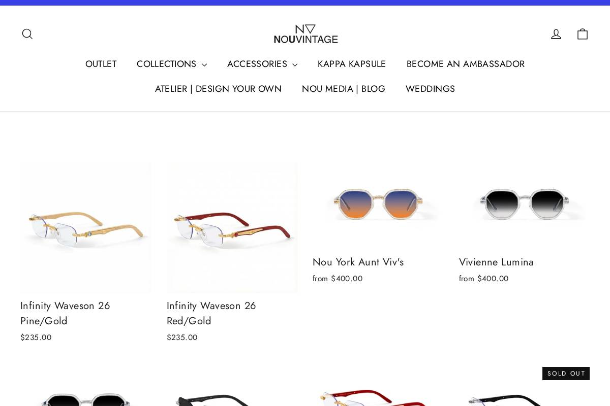 Nouvintage homepage screenshot