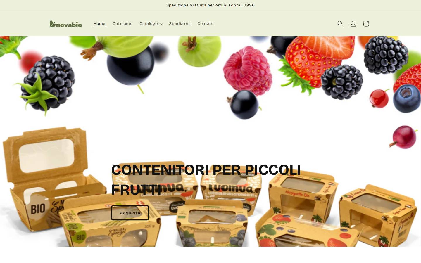 novabio.it homepage screenshot