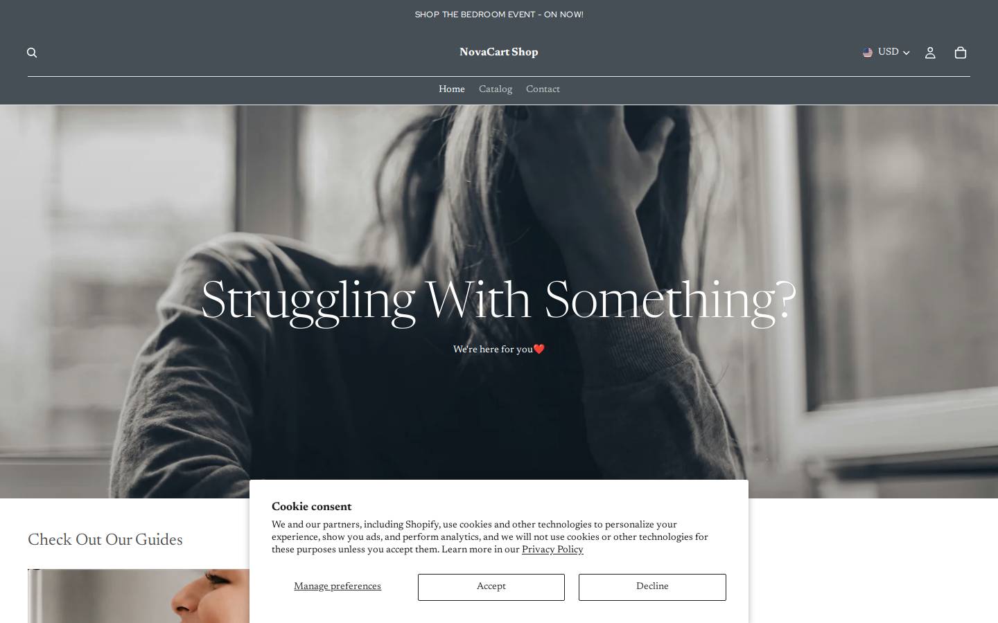 novacartshop.co homepage screenshot