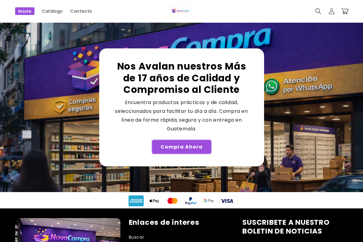 NovaCompra homepage screenshot