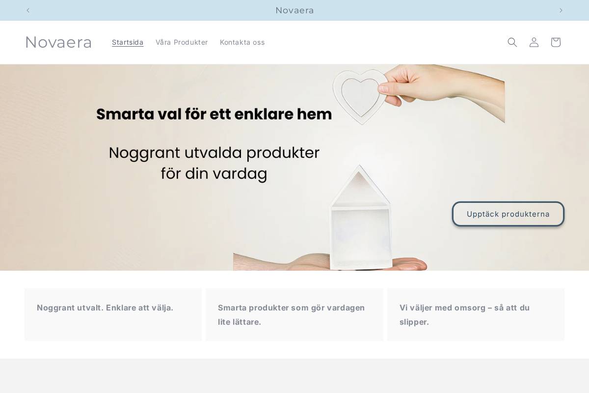 novaera.se homepage screenshot