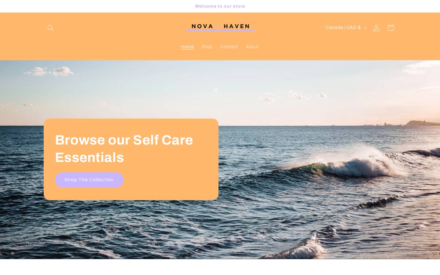novahavenshop.com homepage screenshot