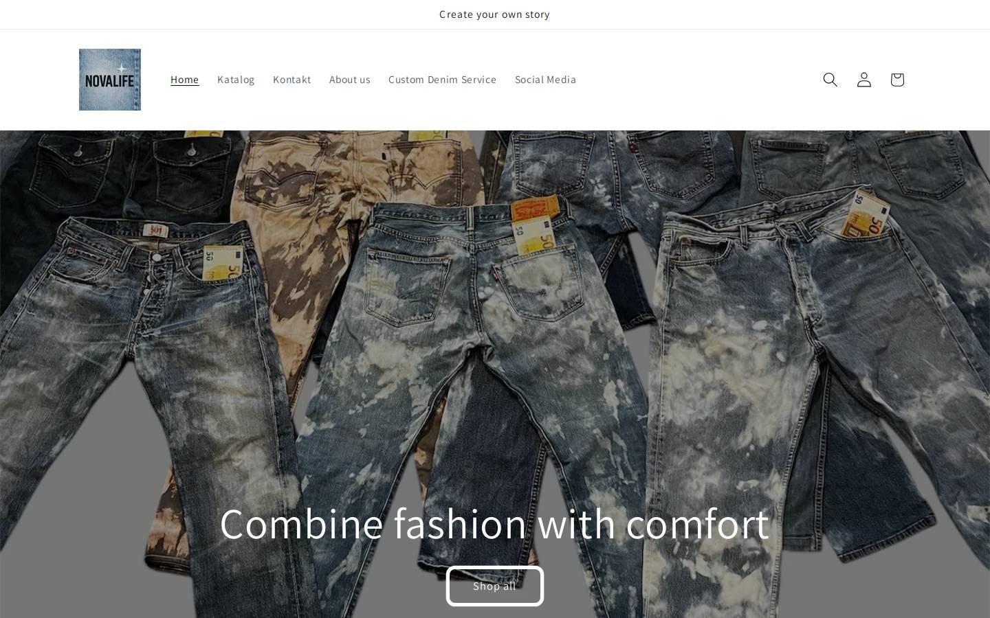 novalife.store homepage screenshot