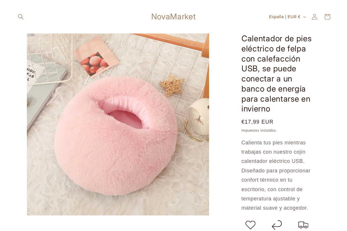 NovaMarket homepage screenshot