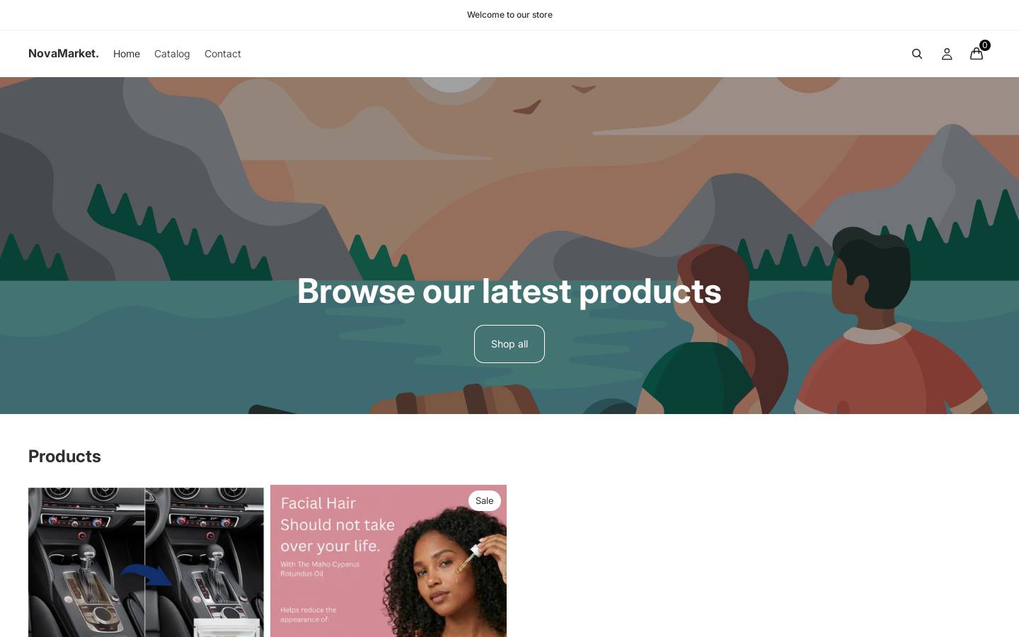 novamarketgoods.com homepage screenshot