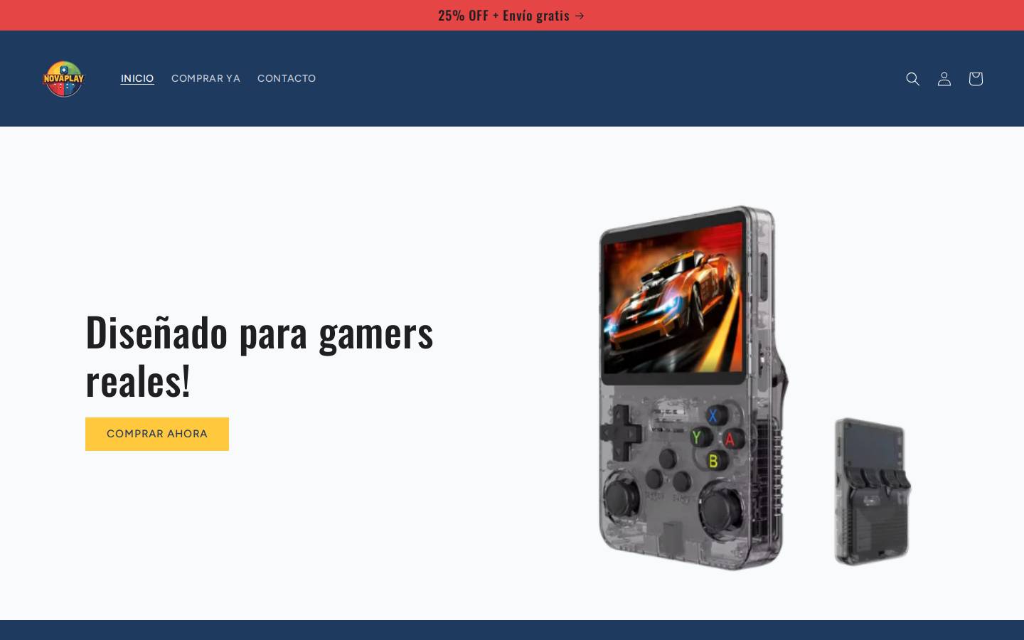 novaplay.store homepage screenshot