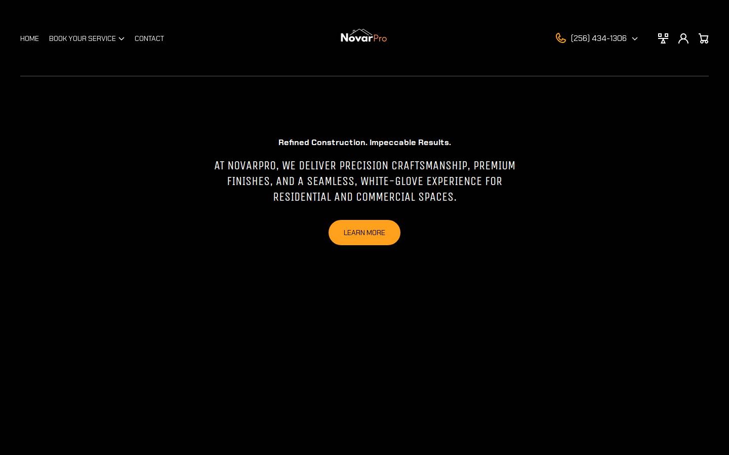 Novarpro homepage screenshot
