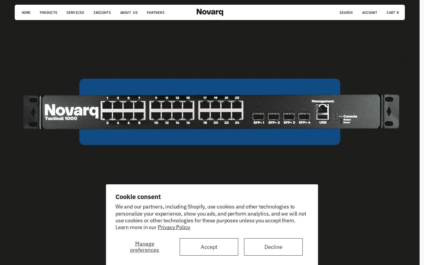novarq.com homepage screenshot