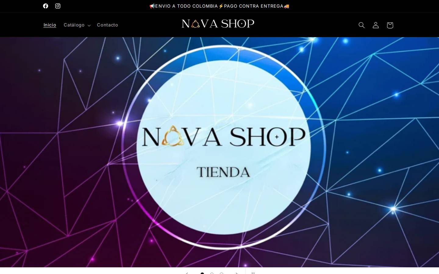 novashoptienda.com homepage screenshot