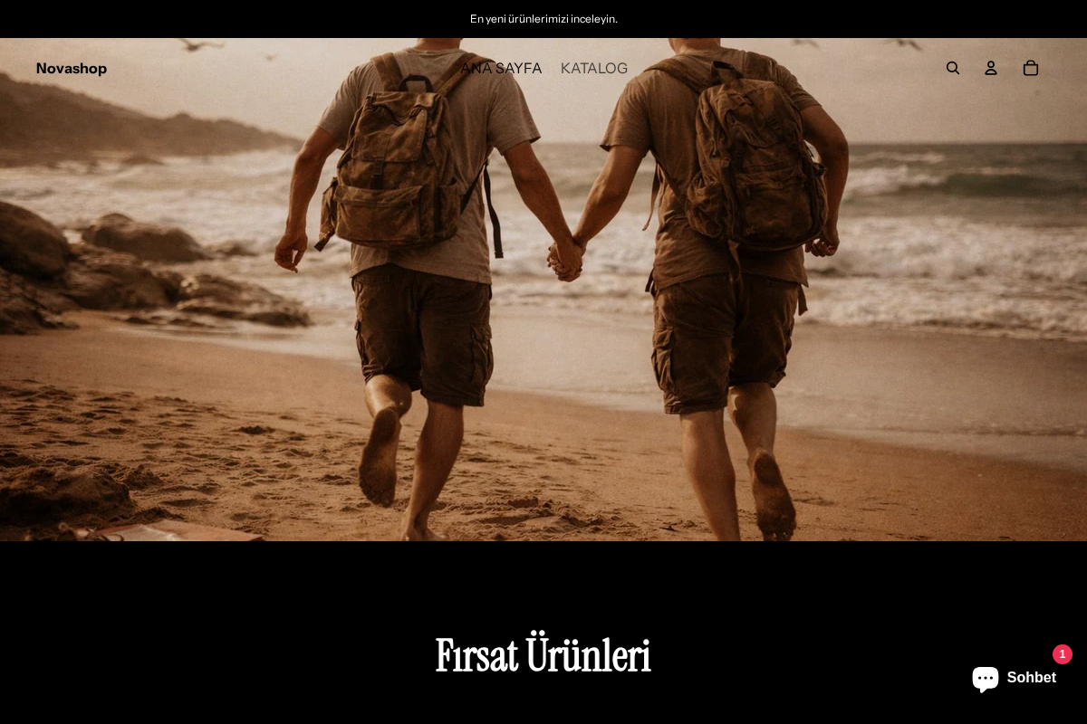 Novashop homepage screenshot