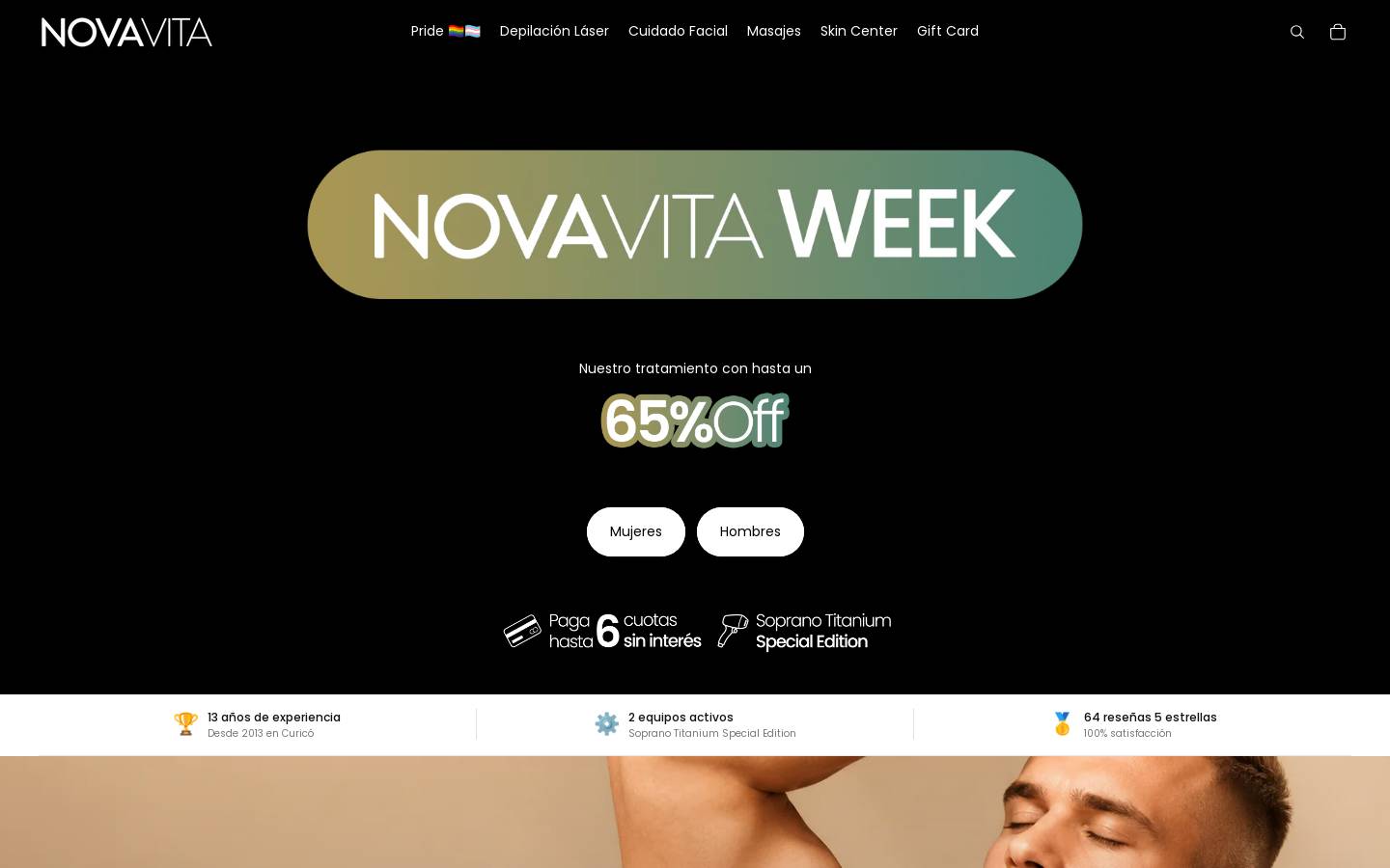 novavita.cl homepage screenshot
