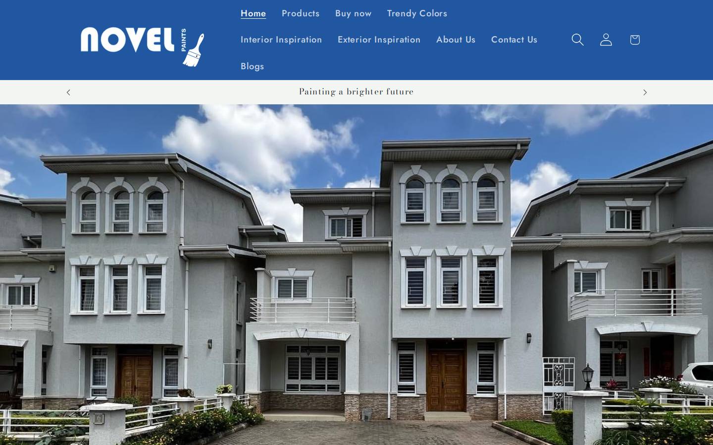 novelpaints.com homepage screenshot