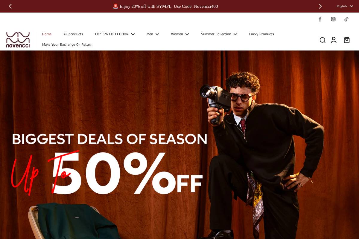 novenccieg.com homepage screenshot