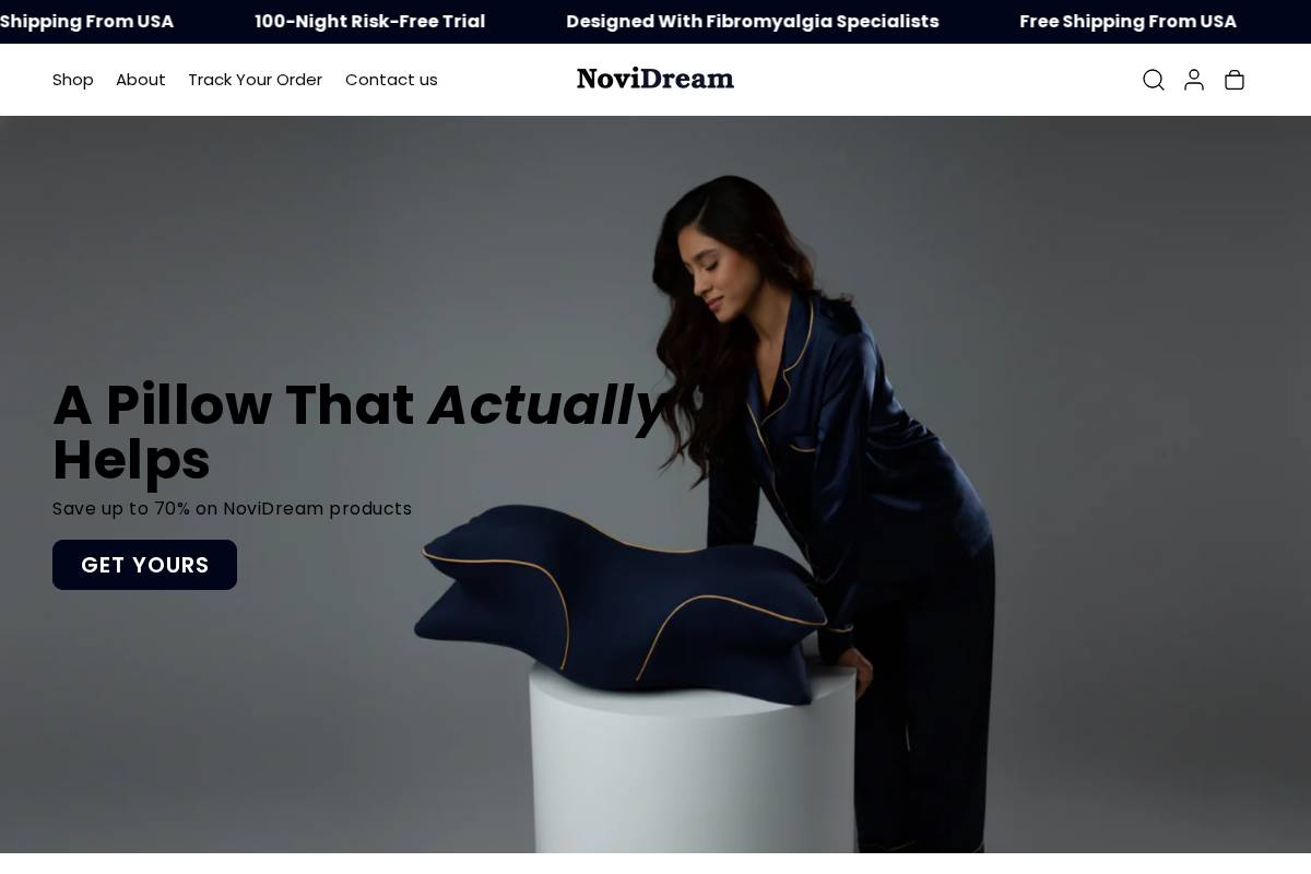 Novidream homepage screenshot