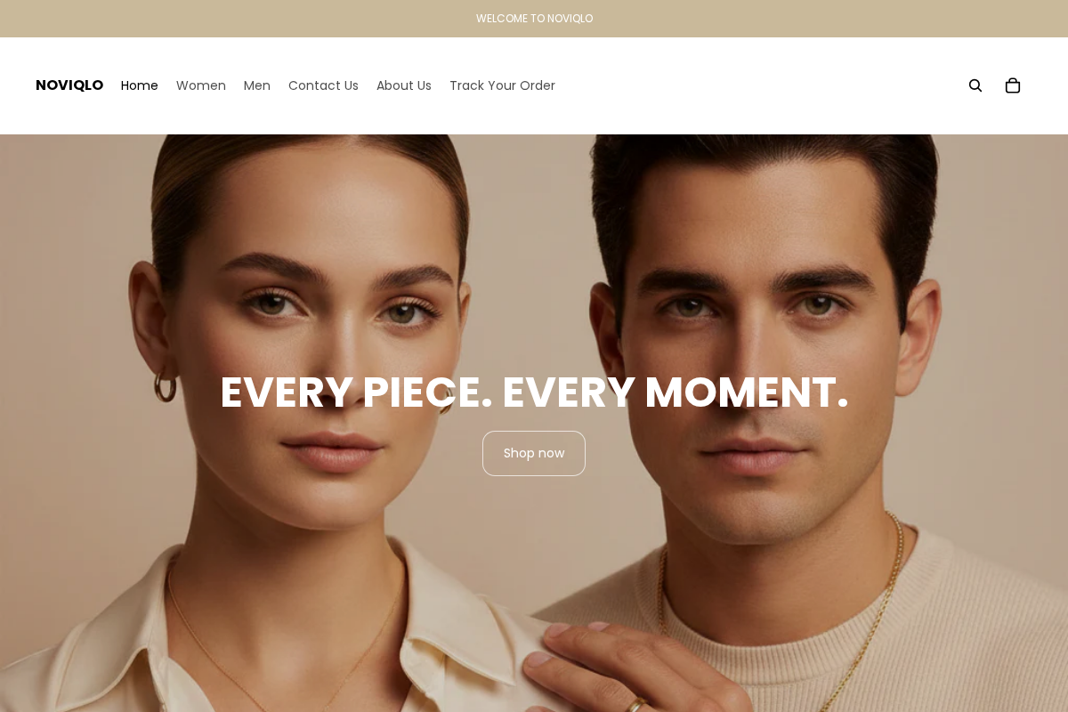 Noviqlo homepage screenshot