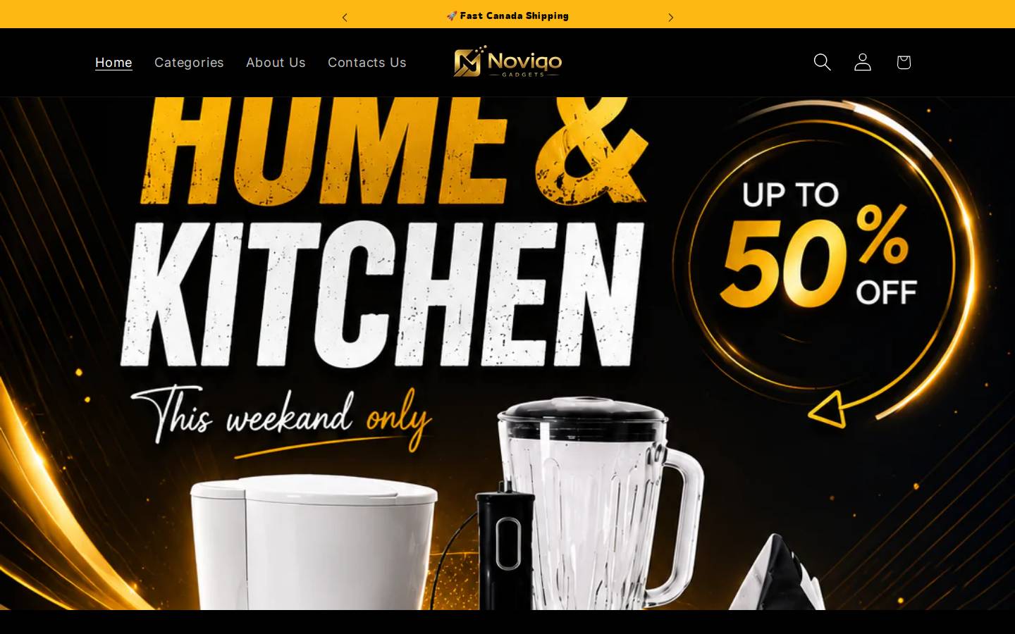 noviqogadgets.com homepage screenshot