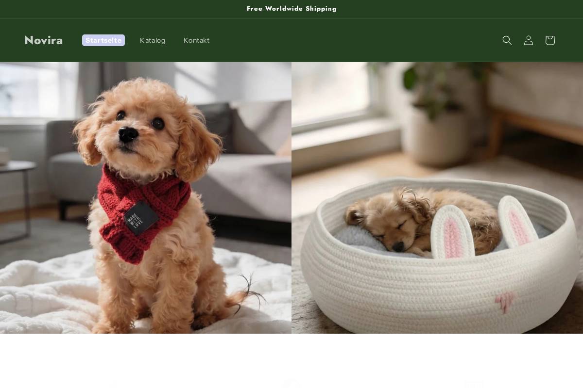 novira.at homepage screenshot