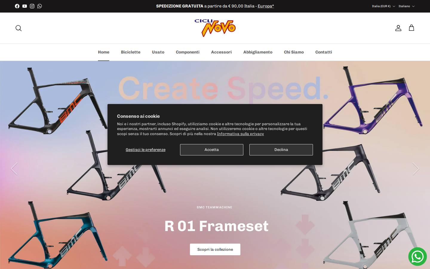 novocicli.com homepage screenshot