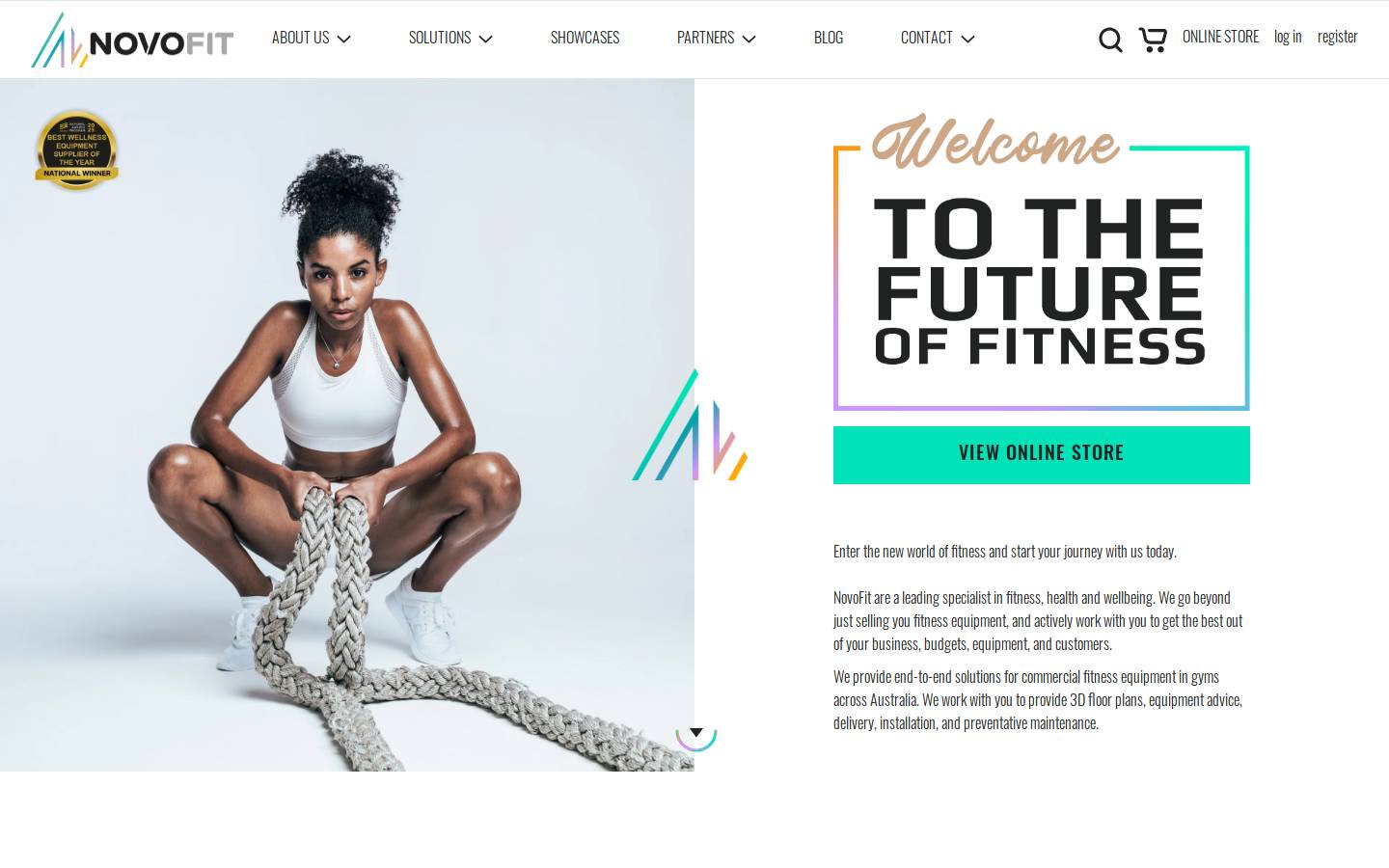novofit.com.au homepage screenshot