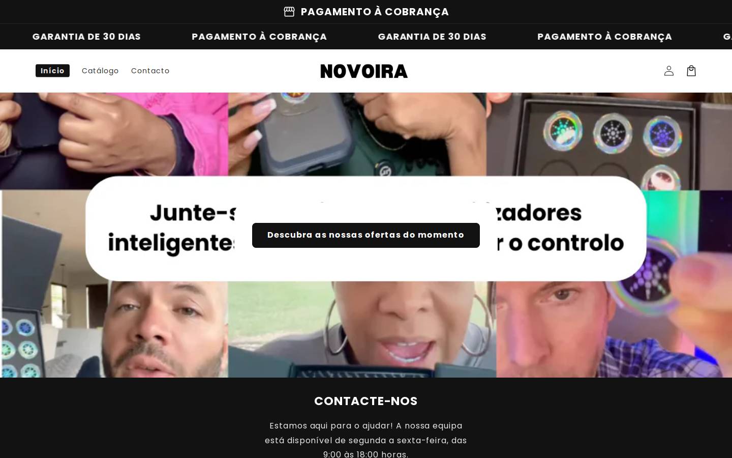 novoira.com homepage screenshot