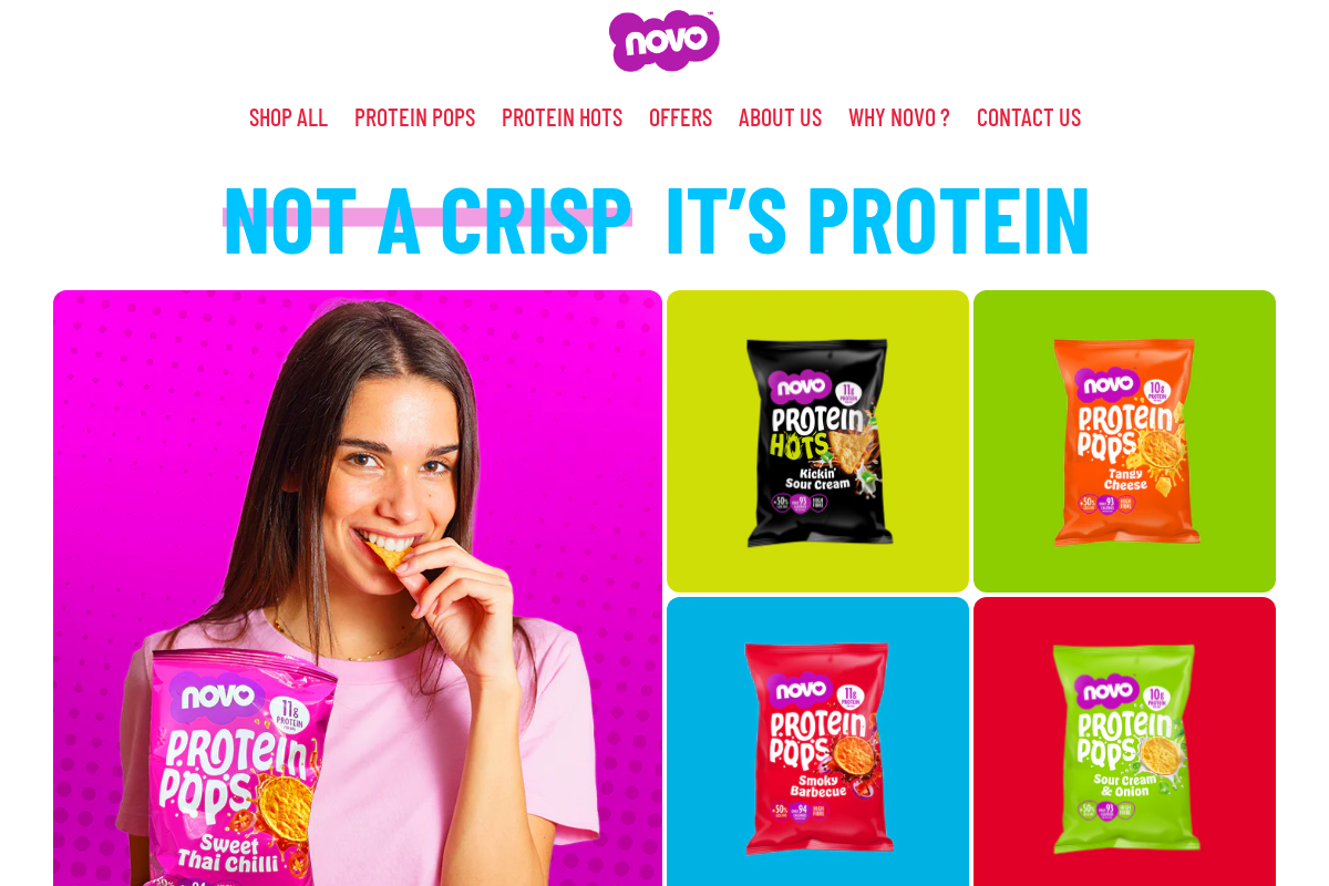 novonutrition homepage screenshot