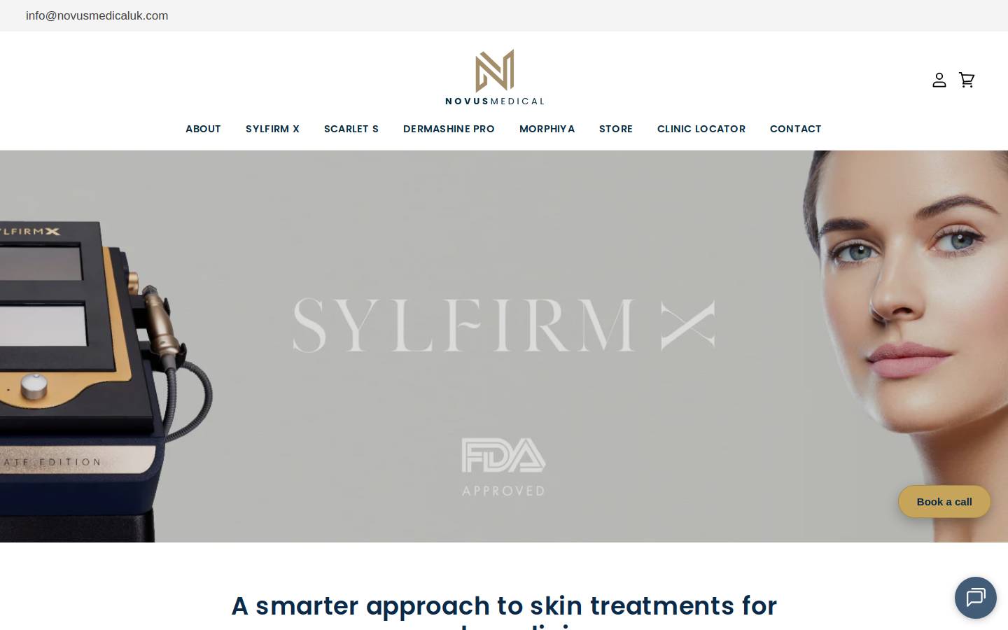 Novusmedicaluk homepage screenshot