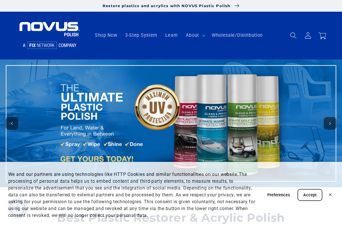 NOVUS Plastic Polish homepage screenshot
