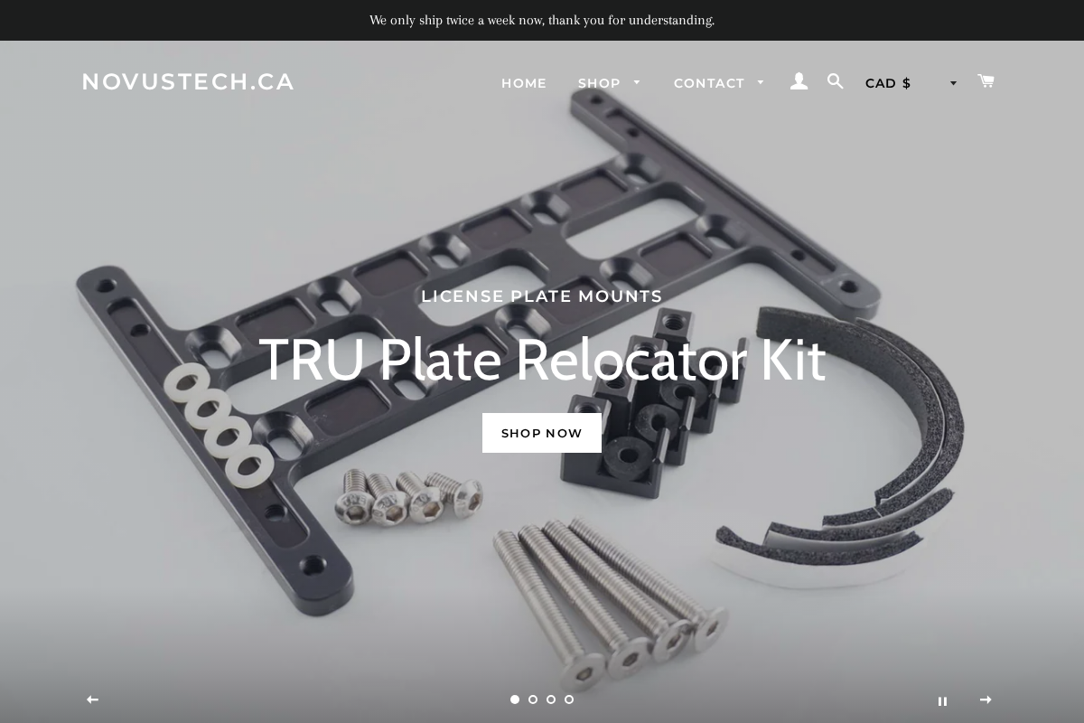 novustech.ca homepage screenshot