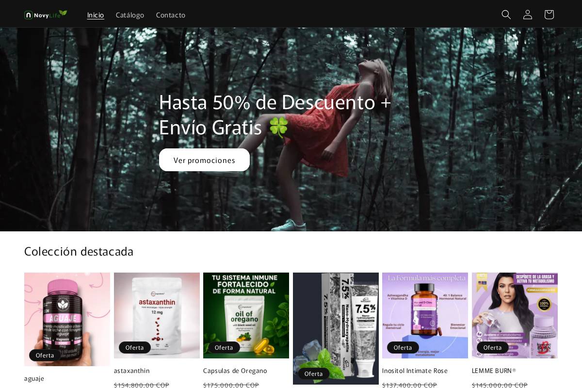 novylife.com homepage screenshot