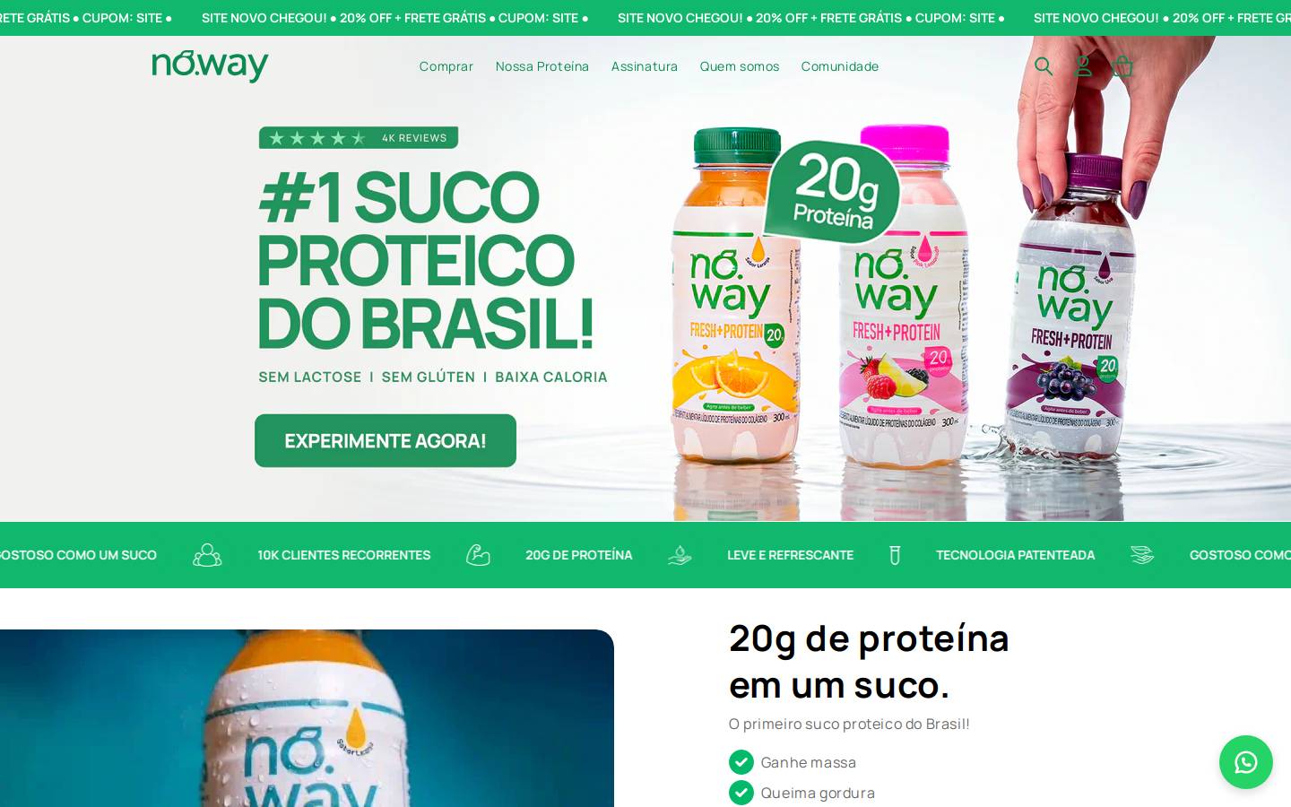 nowaydrink.com.br homepage screenshot