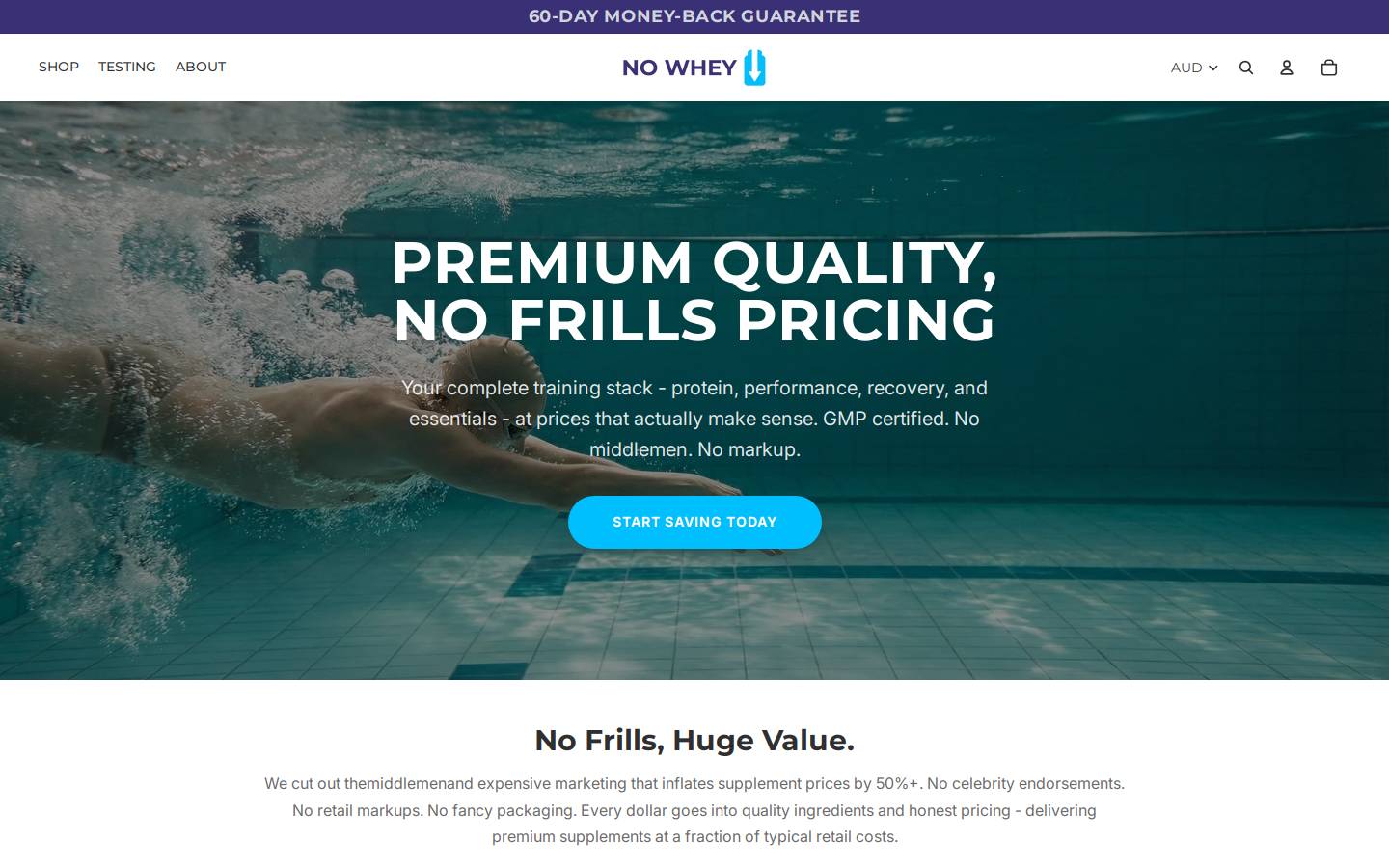 nowhey.co.nz homepage screenshot