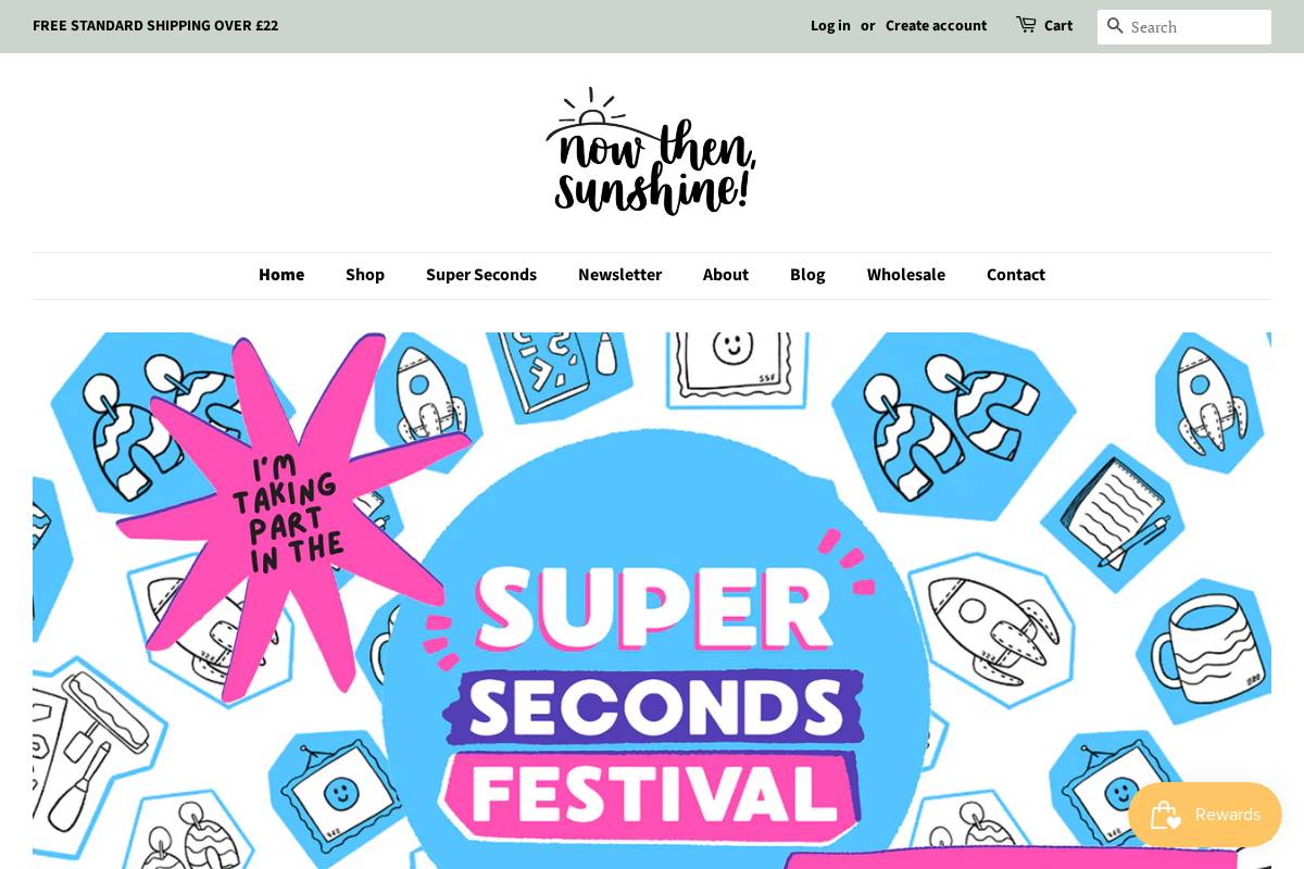 Nowthensunshine homepage screenshot