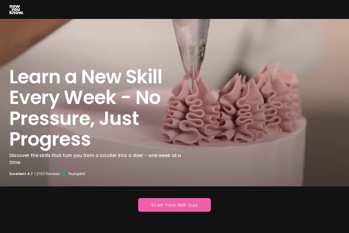 Nowyouknow homepage screenshot
