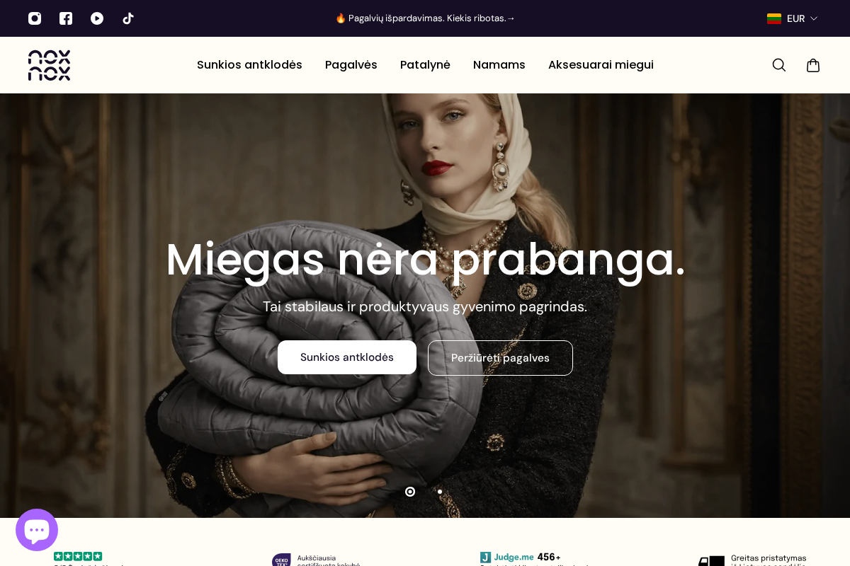 Noxnox homepage screenshot