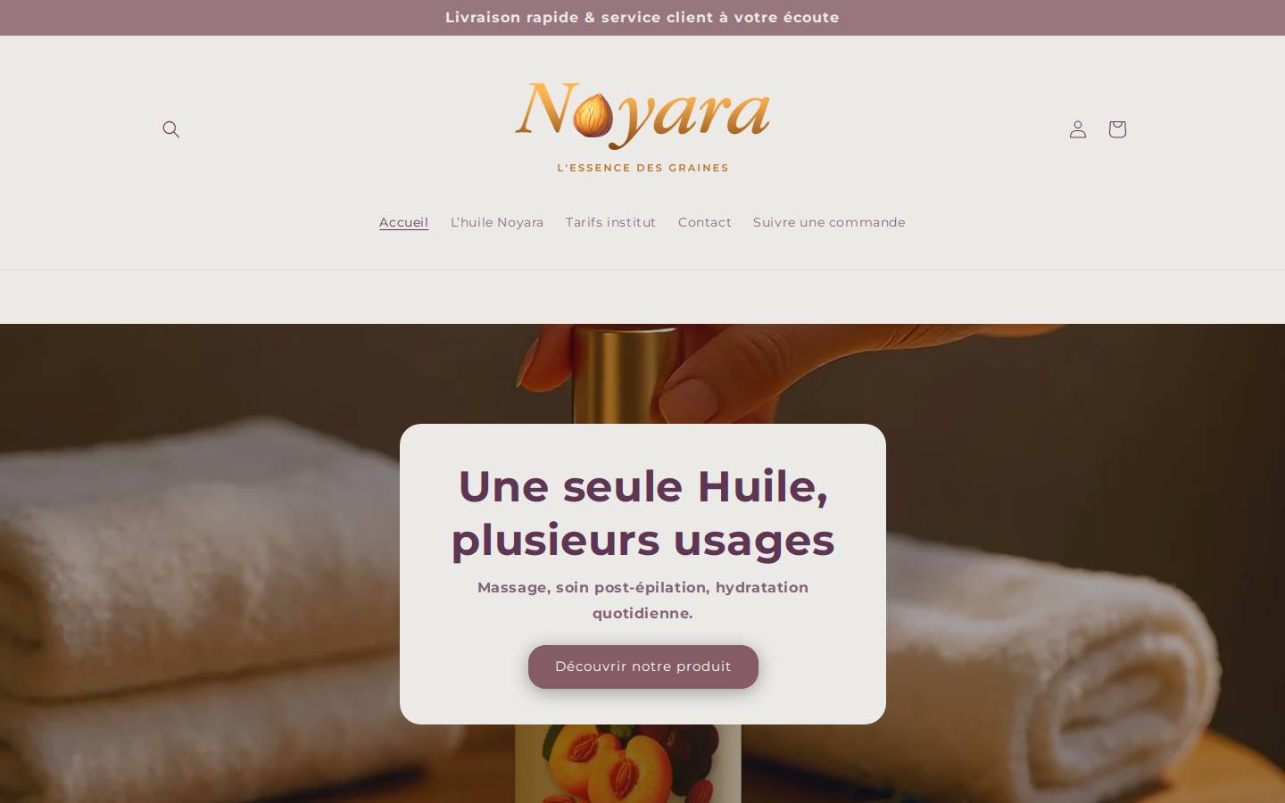 noyara.fr homepage screenshot