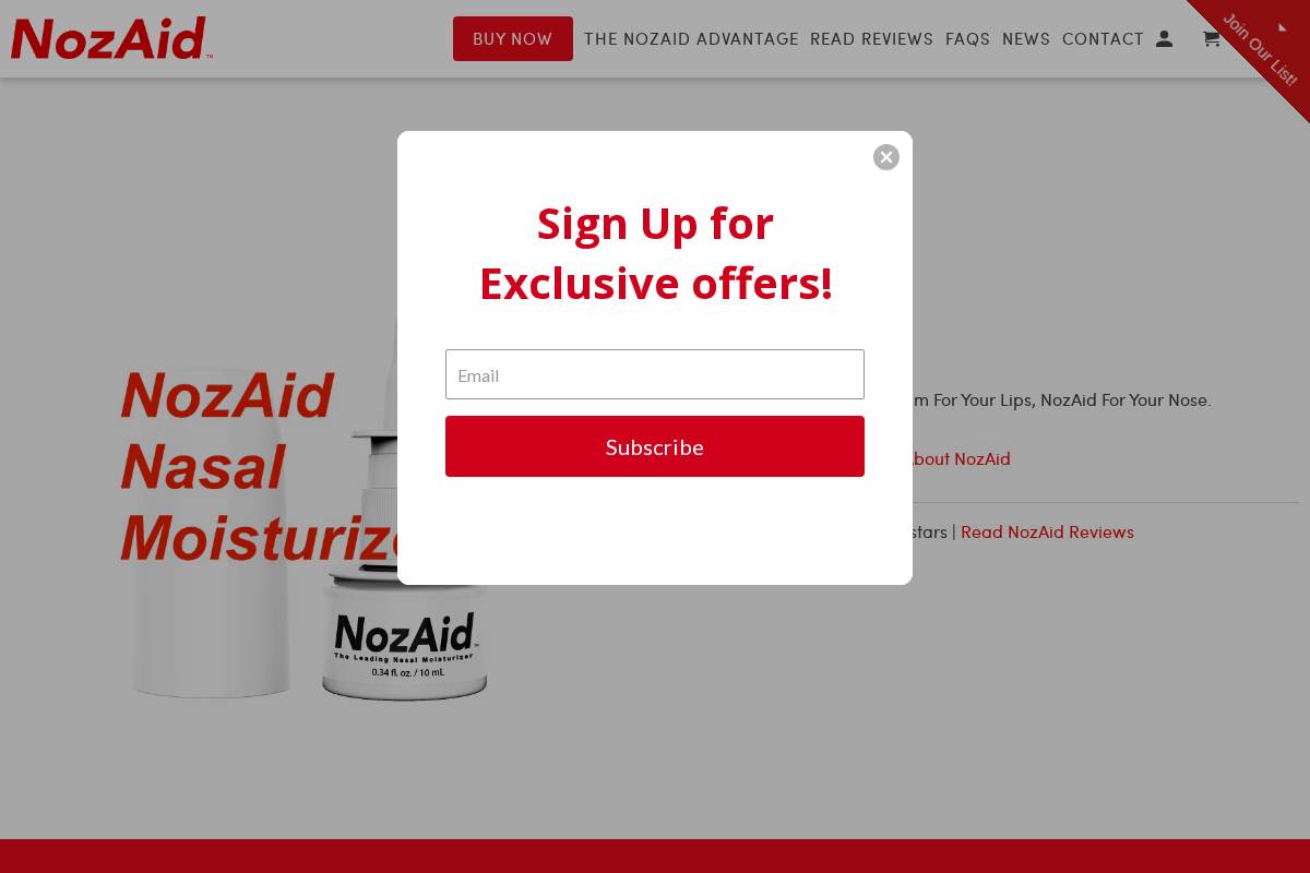 nozaid.com homepage screenshot