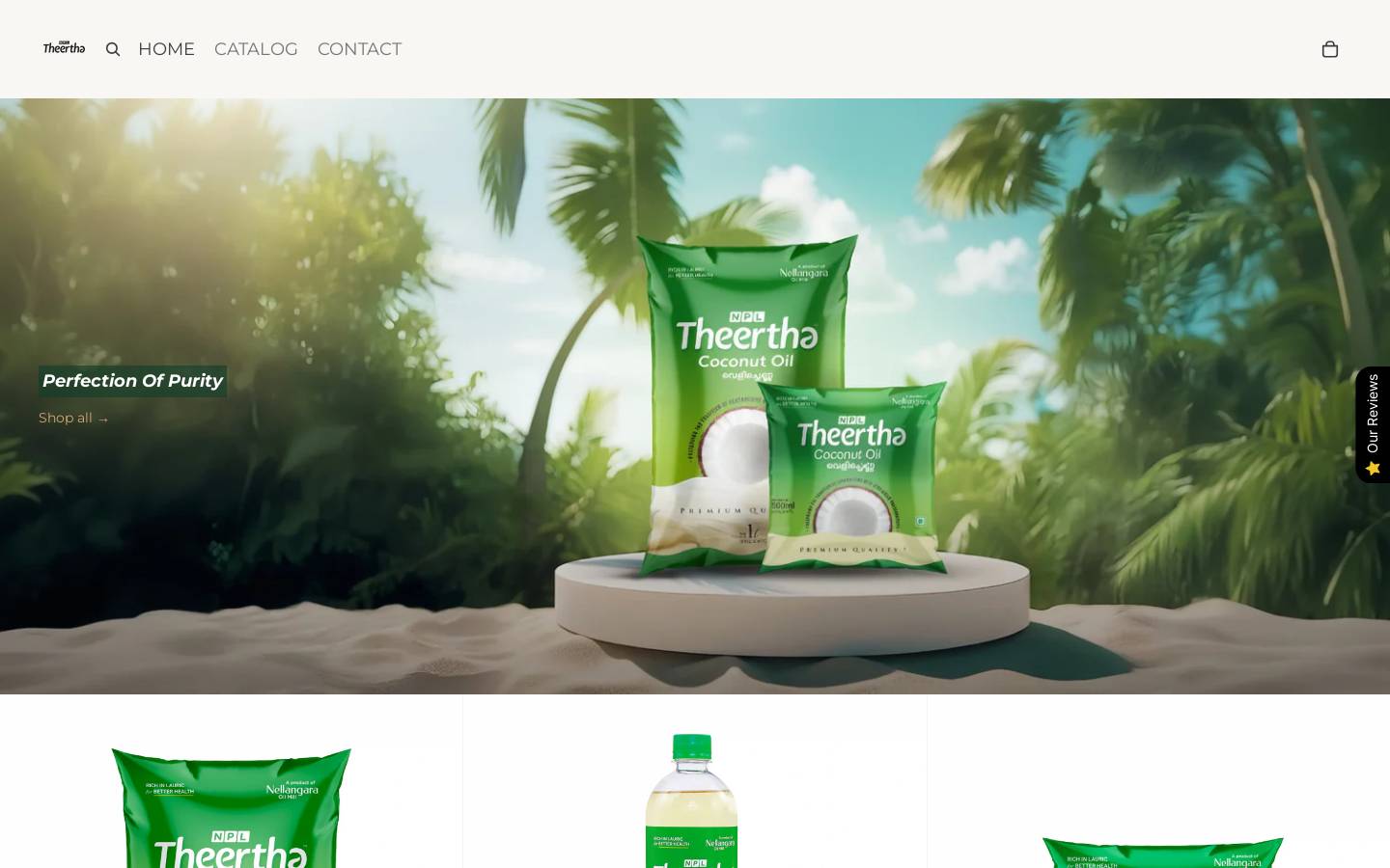 npltheertha.com homepage screenshot