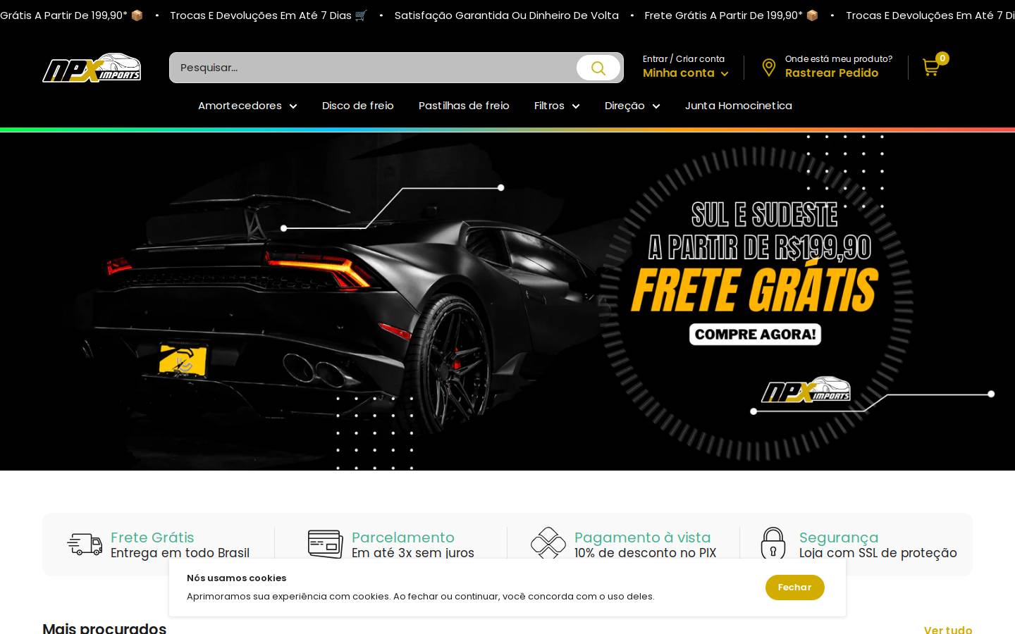 npximports.com.br homepage screenshot