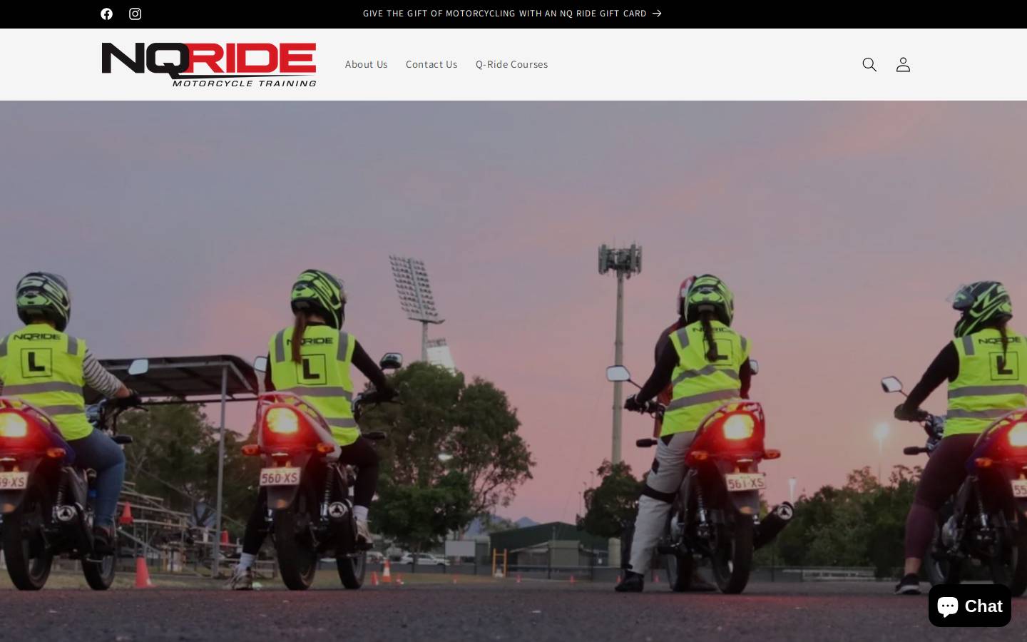 nqride.com.au homepage screenshot