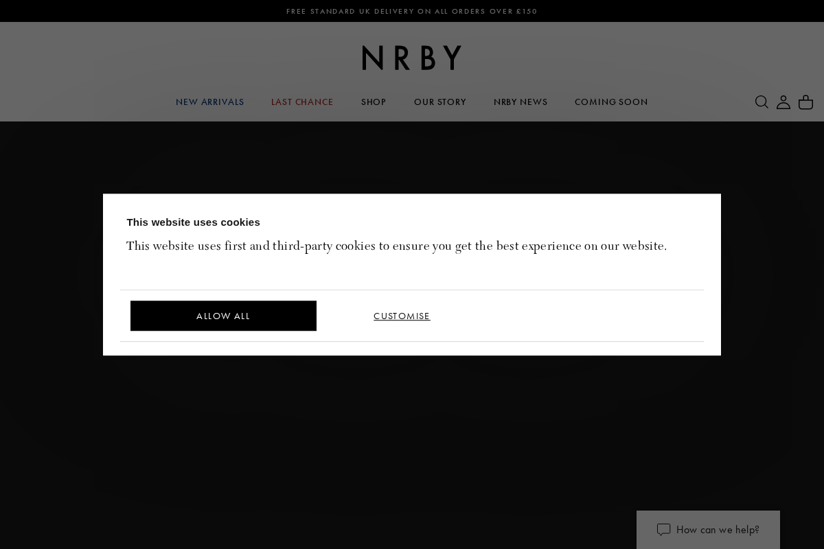 nrbyclothing.com homepage screenshot