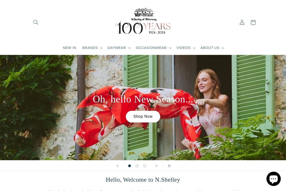 nshelley.co.uk homepage screenshot