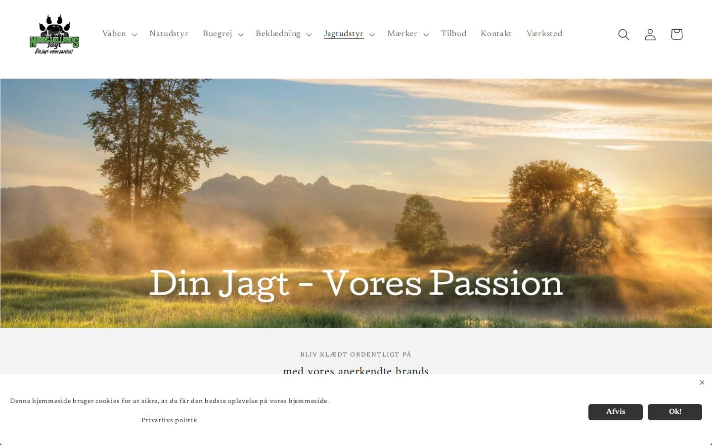 Nsjagt homepage screenshot